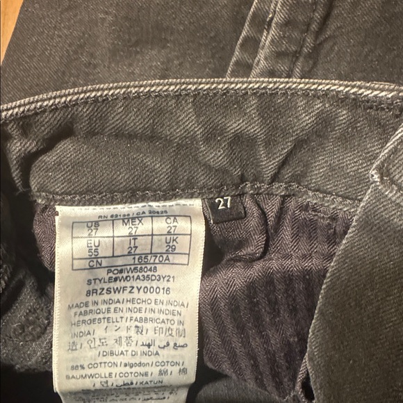 Guess Charcoal Jeans with Rhinestone Accents- a few rhinestones missing - Picture 6 of 8